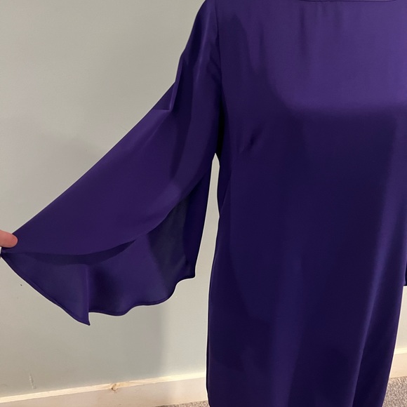 Milly Deep Purple Silk Dress- Stunning on! Size 8 - Picture 6 of 7